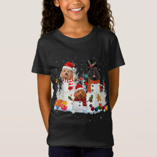 Camiseta Navidades de Snowman alumbran a Santa Dog Xmas Paj
