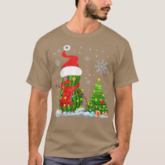 Camiseta Navidades de Snowman de sandía encienden navidad d