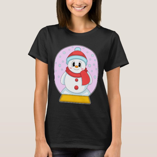 Camiseta Navidades de Snowman en invierno (Anverso)