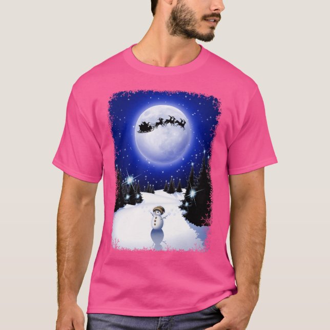 Camiseta Navidades De Snowman En Snowy Silent Mo (Anverso)