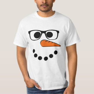 Camiseta Navidades de Snowman Face Funny Santa Claus Hipste