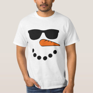 Camiseta Navidades de Snowman Face Funny Santa Claus Sungla