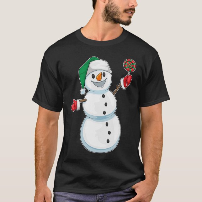Camiseta Navidades de Snowman Lollipop (Anverso)