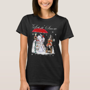 Camiseta Navidades de Snowman Mountain Santa Dog