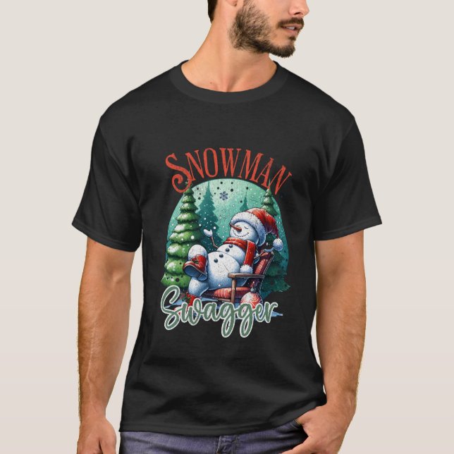 Camiseta Navidades de Snowman Swagger (Anverso)