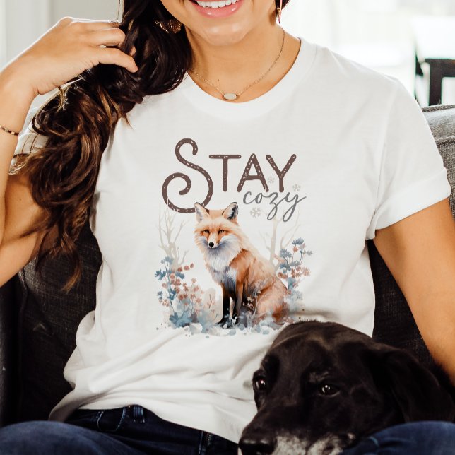 Camiseta Navidades de Stay Cosy Woodland Fox (Subido por el creador)