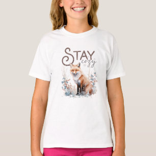 Camiseta Navidades de Stay Cosy Woodland Fox