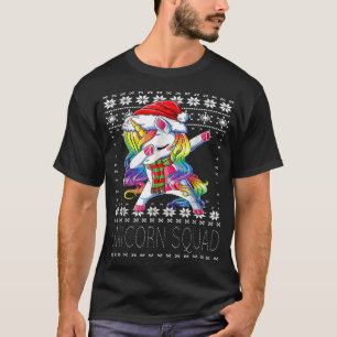 Camiseta Navidades de sudadera Dabbing Unicorn Santa Sumill