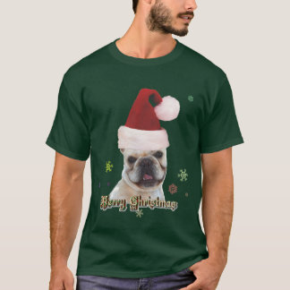 Camiseta Navidades de sudadera de bulldog francés