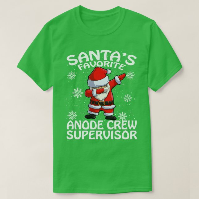 Camiseta Navidades de Supervisor de la tripulación de anodo (Diseño del anverso)
