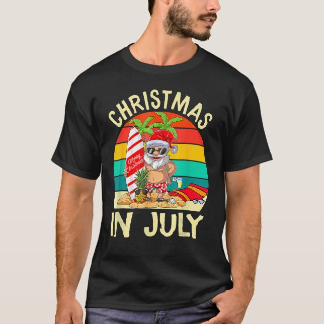 Camiseta Navidades De Surf De Santa Cruz En Julio (Anverso)