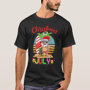 Camiseta Navidades de surf de verano en Hawái Guay Santa Cl
