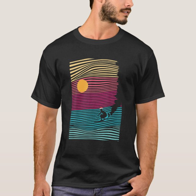 Camiseta Navidades De Surf En Julio Retro Beach Summer Vaca (Anverso)