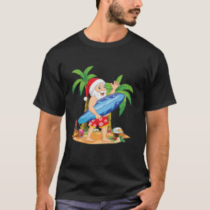Camiseta Navidades De Surfing De Santa Sede En Julio