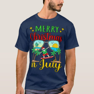Camiseta Navidades De Surfing De Santa Sede En Julio