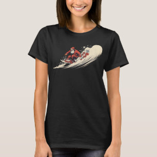 Camiseta Navidades de Surfing Santa Summer