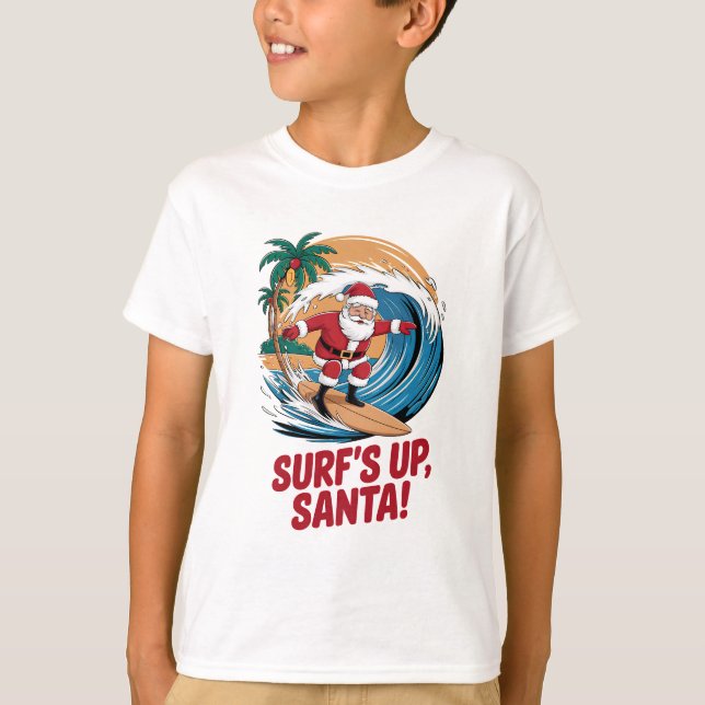 Camiseta Navidades de Surf's up Santa (Anverso)