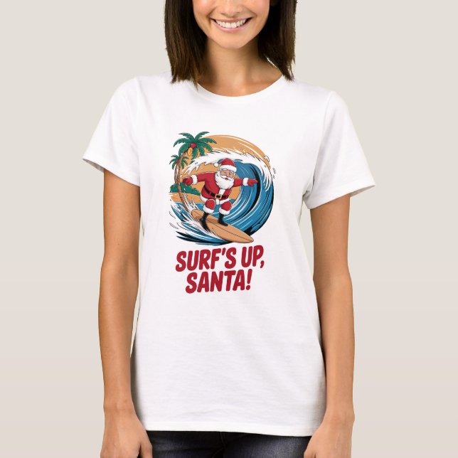 Camiseta Navidades de Surf's up Santa (Anverso)