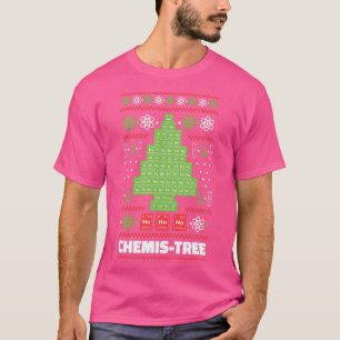 Camiseta Navidades de tabla periódicos fir Chemis Tree