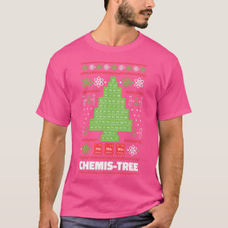 Camiseta Navidades de tabla periódicos fir Chemis Tree