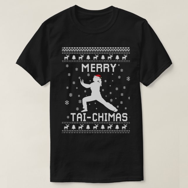 Camiseta Navidades de tai chi feos dan un dulce regalo para (Diseño del anverso)