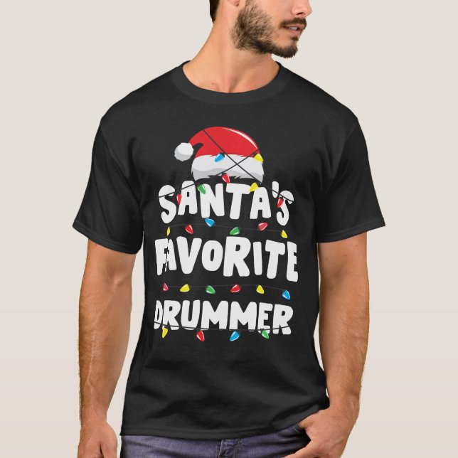 Camiseta Navidades de tambor navidad favorita del tambor de (Anverso)