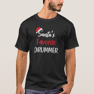 Camiseta Navidades de tambores favoritos de Santas Pajama 1