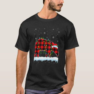 Camiseta Navidades de Tapir Santa Hat Cute animales Luces d
