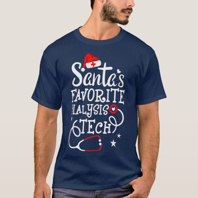 Camiseta Navidades de tecnología de la diálisis favorita de (Anverso)