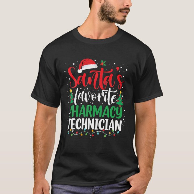 Camiseta Navidades de tecnología de la farmacia favorita de (Anverso)