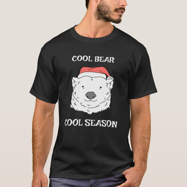 Camiseta Navidades de temporada de Guay Bear Guay cortan os (Anverso)