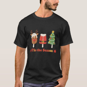 Camiseta Navidades de temporada de Retro en vacaciones de p