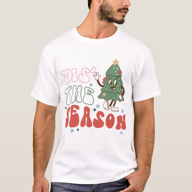 Camiseta Navidades De Temporada Retro (Anverso)