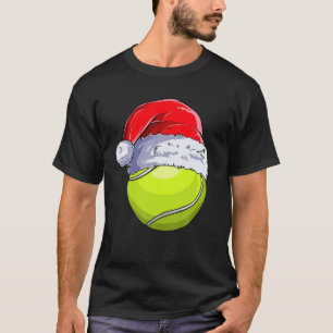 Camiseta Navidades de tenis bolas Santa Hat divertidas navi