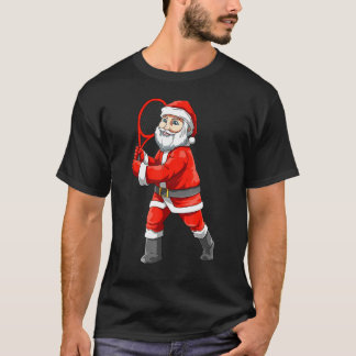 Camiseta Navidades de tenis de Santa María Jugando al Tenis