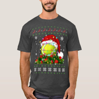 Camiseta Navidades de tenis suéteres feos Pajama enciende d