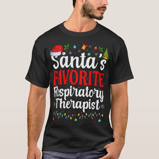 Camiseta Navidades de terapeutas respiratorios favoritos Fu (Anverso)