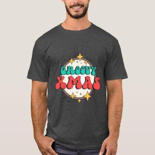 Camiseta Navidades de texto divertido, groovy navidad