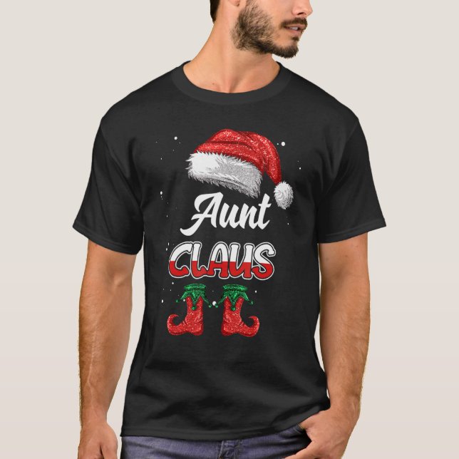 Camiseta Navidades de tía Claus Familia Pajama Matando Navi (Anverso)