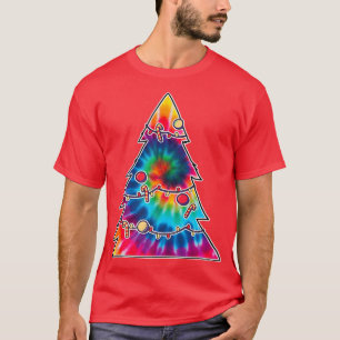 Camiseta Navidades de TieDye Groovy Retro Christm Vintage d