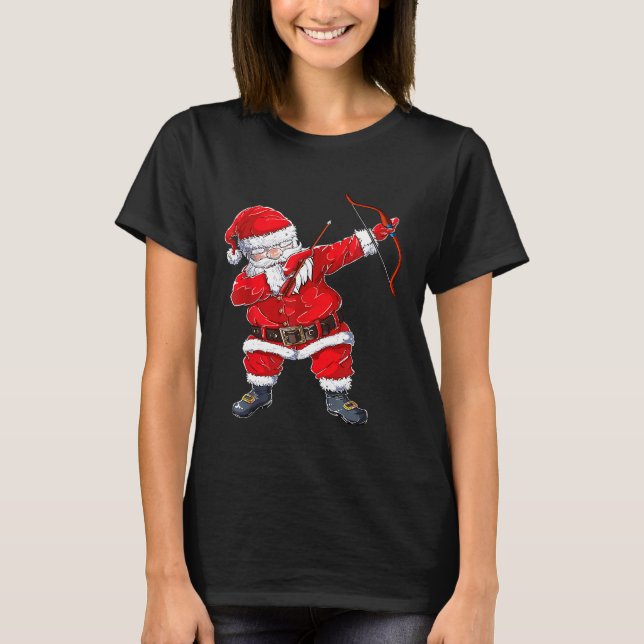 Camiseta Navidades de tiro con arco de Santa Arrow de Dabbi (Anverso)