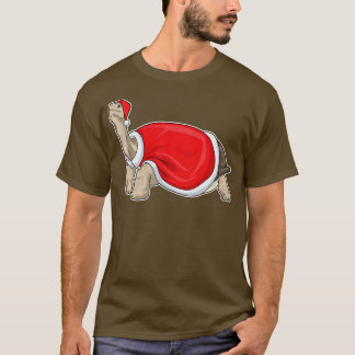 Camiseta Navidades de tortuga Santa hat