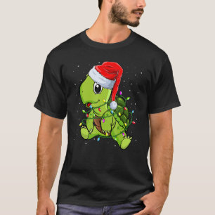 Camiseta Navidades de tortugas marinas iluminan a Chris de 