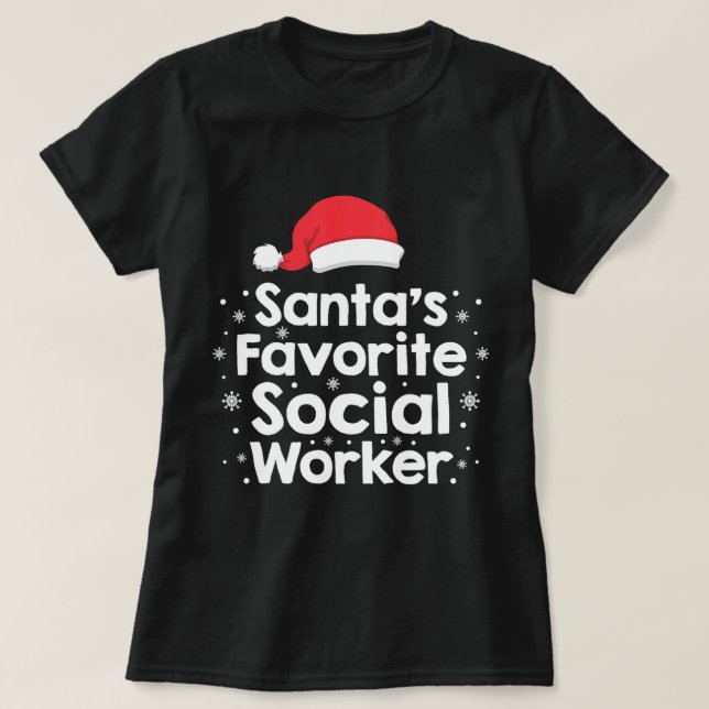 Camiseta Navidades de trabajadores sociales favoritos de Sa (Diseño del anverso)