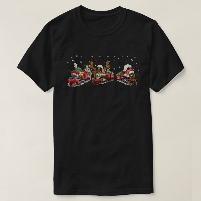 Camiseta navidades de tren (Diseño del anverso)