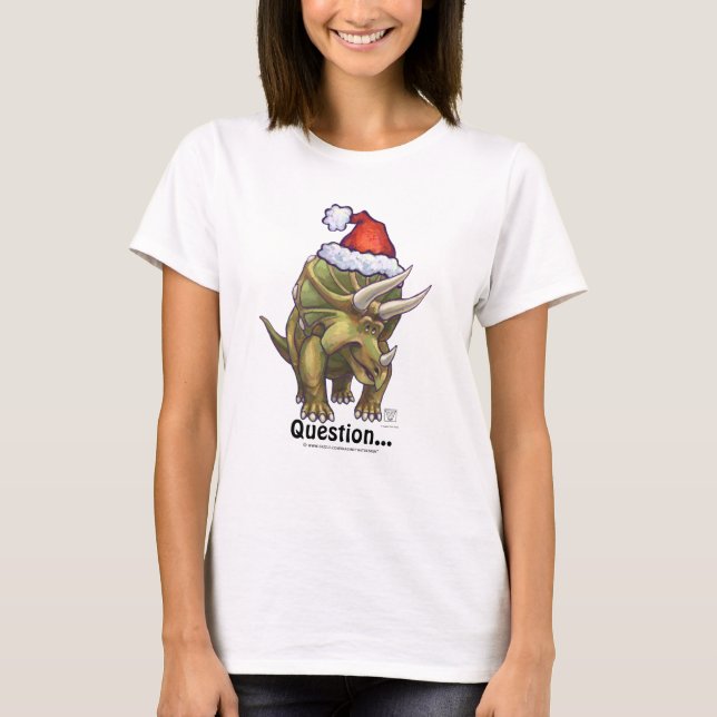 Camiseta Navidades de Triceratops (Anverso)