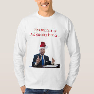 Camiseta Navidades de Trump: Está haciendo una lista