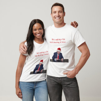 Camiseta Navidades de Trump: Está haciendo una lista