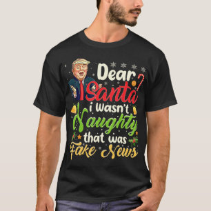 Camiseta Navidades de Trump - No Era Mal Que Fuera Falsa