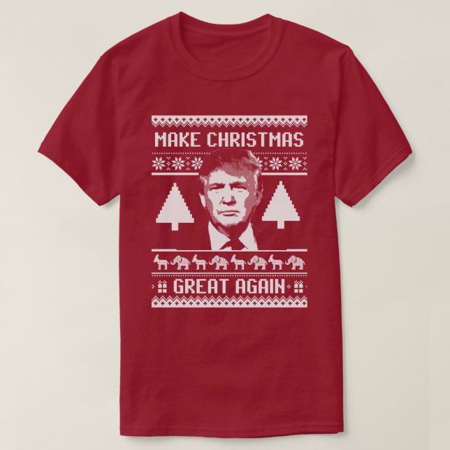 Camiseta Navidades de Trump - Que los Navidades vuelvan a s (Diseño del anverso)